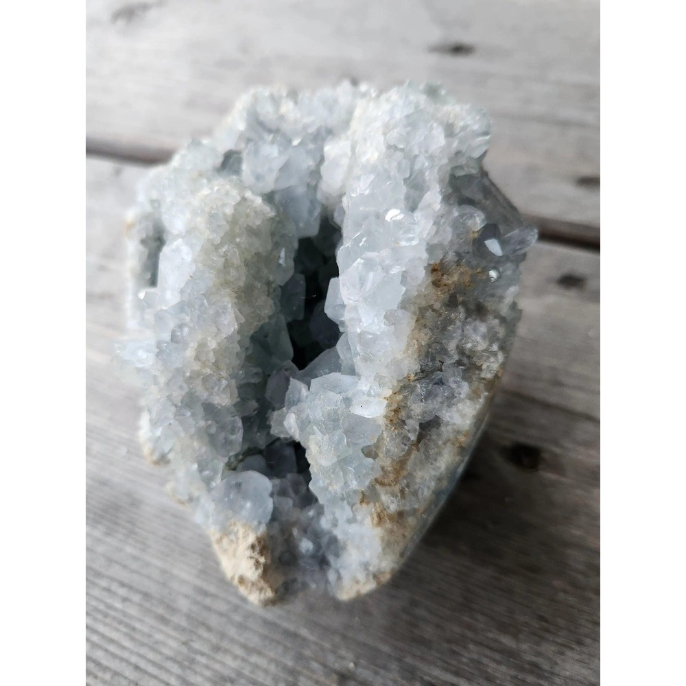 Blue Celestite Egg, Celestine Stone Large Geode,Crystal Cluster,Divine Power